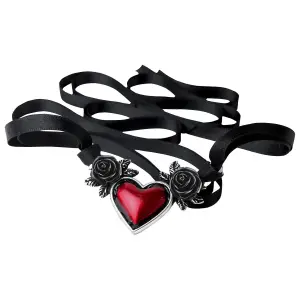 Colar feminino com pendente + fita Alchemy Blood Heart image-0