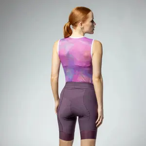 Ciclisti con bretelle da donna Alé PR-E Magic Colour image-1