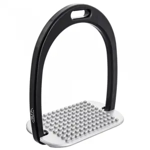 Classic aluminium stirrups with sloping floor for children Alfa Jump
