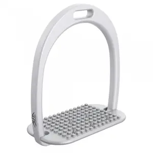 Aluminium stille stijgbeugels met platte bodem en RVS punten voor kinderen Alfa Jump image-0