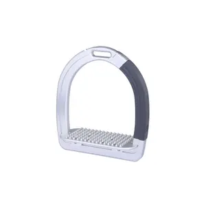 Veilige aluminium stijgbeugels met platte zool en spikes Alfa Jump Safety2 image-0