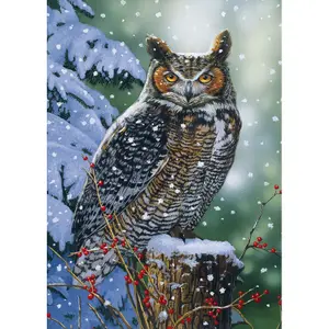 Puzzle 500 kusů Alipson Puzzle Hibou En Hiver image-1