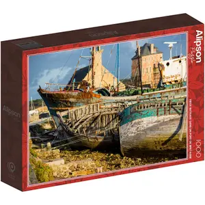 1000-piece puzzle Alipson Puzzle Bateaux Port Bretagne