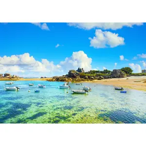 1000-piece puzzle Alipson Puzzle Plage Tregastel image-1