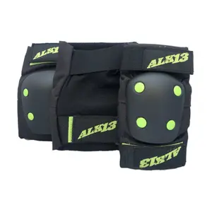 alk124-knie-und-ellbogenschutz-set-alk13-combopads-grun-xs
