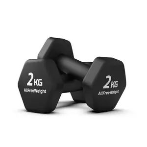 Haltère néoprène AllFreeWeight Amity Hex AFW image-2