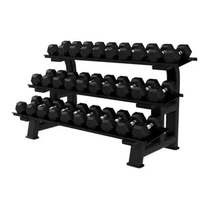 Hexagonal dumbbell storage rack AllFreeWeight AFW Hex image-0