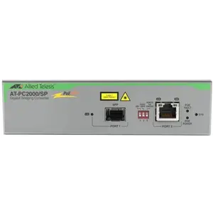 Convertisseur Gigabit Allied Telesis W POE 1000T POE+ to 1000X
