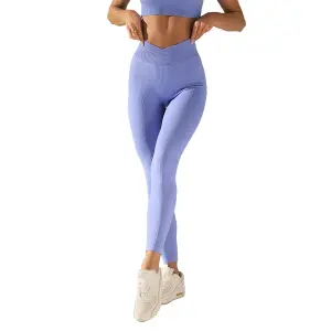 Seamless V-Waist Leggings for Women Allwear Basic image-0