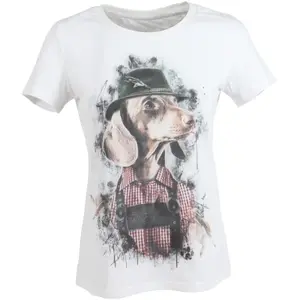 Damen T-Shirt Almtracht Dachshund With Hat