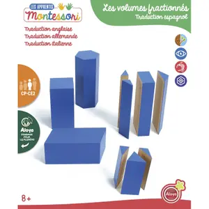 Wooden fractional shapes play set Aloya image-0