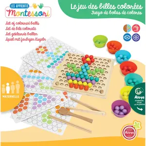 Skill games with marbles and wooden slides Aloya image-0