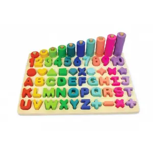 Wooden letters and numbers building set Aloya Maxi Set image-1