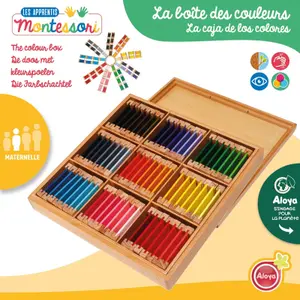 Creative activities learning wood colors Aloya image-0