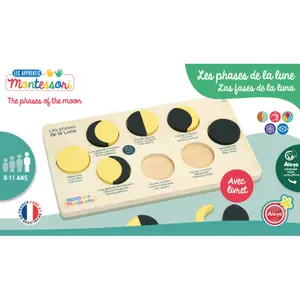 Wooden moon phase puzzle Aloya image-0