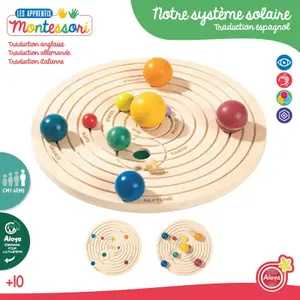 Educational wooden games for our solar system Aloya image-0