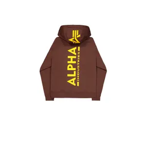 Printed hooded sweatshirt on the back Alpha Industries image-1