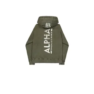 Bluza z kapturem z nadrukiem na plecach Alpha Industries Vintage image-1