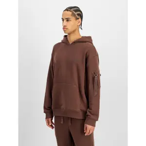 Kapuzensweatshirt Alpha Industries DTM Mid Logo coupe ample image-3