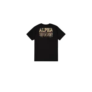 Printed T-shirt on the back Alpha Industries Dripping Camo image-1