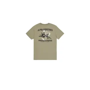 Koszulka z nadrukiem na plecach Alpha Industries Noseart image-1