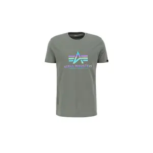 Reflecterend regenboog T-shirt Alpha Industries Basic image-1