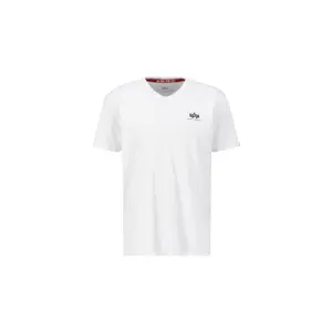 Maglietta con scollo a V Alpha Industries Basic Small Logo image-0