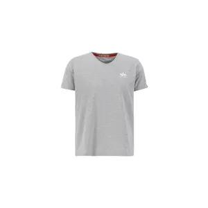 T-shirt con scollo a V Alpha Industries Basic Small Logo image-0