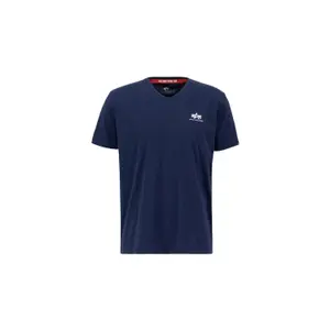 Maglietta con scollo a V Alpha Industries Basic Small Logo image-0