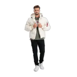 Hooded logo bomber jacket Alpha Industries image-6