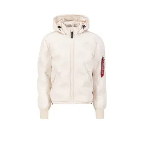 Hooded logo bomber jacket Alpha Industries image-1