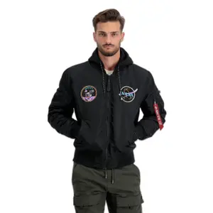 Dark hooded bomber Alpha Industries MA-1 VF image-1