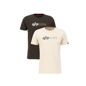 Lote de 2 camisetas Alpha Industries Alpha Label image-0