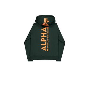 Zipped hooded sweatshirt with print on the back Alpha Industries image-1
