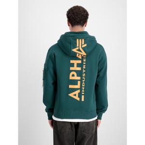 Zipped hoodie with printed back Alpha Industries image-1