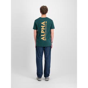 T-shirt met print op de achterkant Alpha Industries image-1