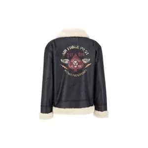 Leather jacket Alpha Industries B3 FL Custom image-1
