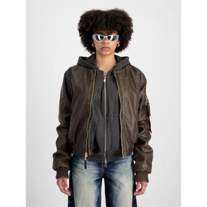 Lederjacke Damen Alpha Industries MA-1 FL Vintage image-1