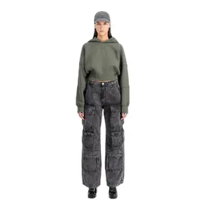 Women's hooded sweatshirt Alpha Industries Waisted image-0