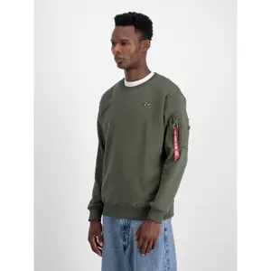 Bluza z małym logo Alpha Industries 3D image-1