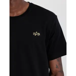 Camiseta con pequeño logo Alpha Industries 3D image-4