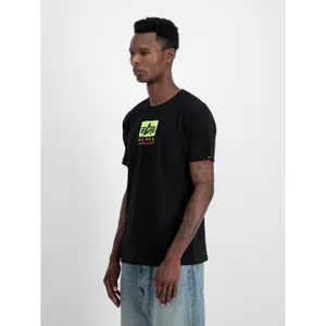 T-shirt com logo em cetim Alpha Industries image-1