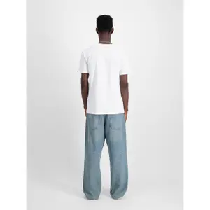 T-shirt com logo em cetim Alpha Industries image-2