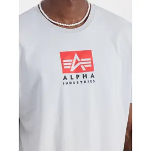 T-shirt com logo em cetim Alpha Industries image-4