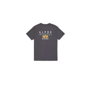 T-shirt stampato arricciato Alpha Industries Back Print image-1