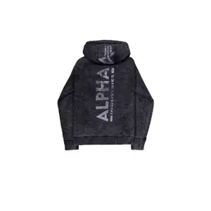 Bluza z kapturem z nadrukiem na plecach Alpha Industries Vintage image-1
