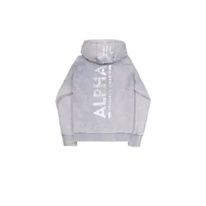 Bluza z kapturem z nadrukiem na plecach Alpha Industries Vintage image-0