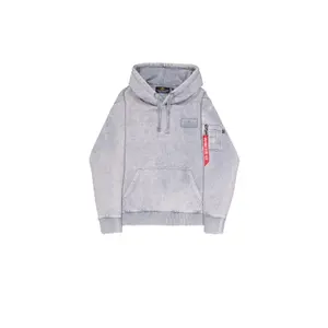 Bluza z kapturem z nadrukiem na plecach Alpha Industries Vintage image-1