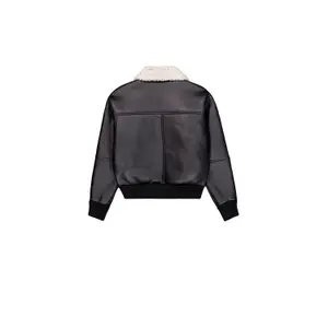 Leather jacket woman Alpha Industries B-15 MOD image-1
