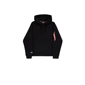 Sweatshirt med huva Alpha Industries Label Back Print image-1